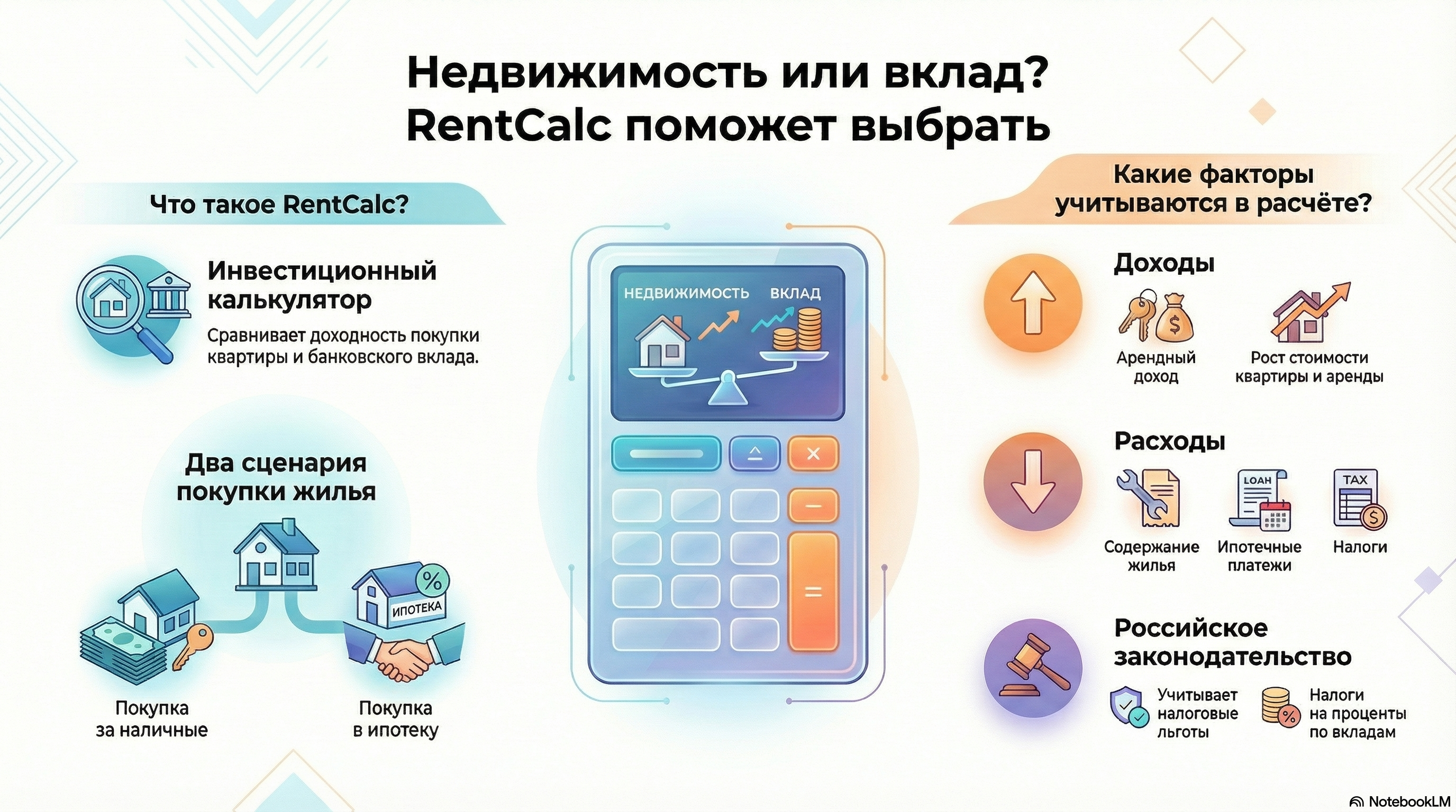 Инвестиционный калькулятор недвижимости RentCalc